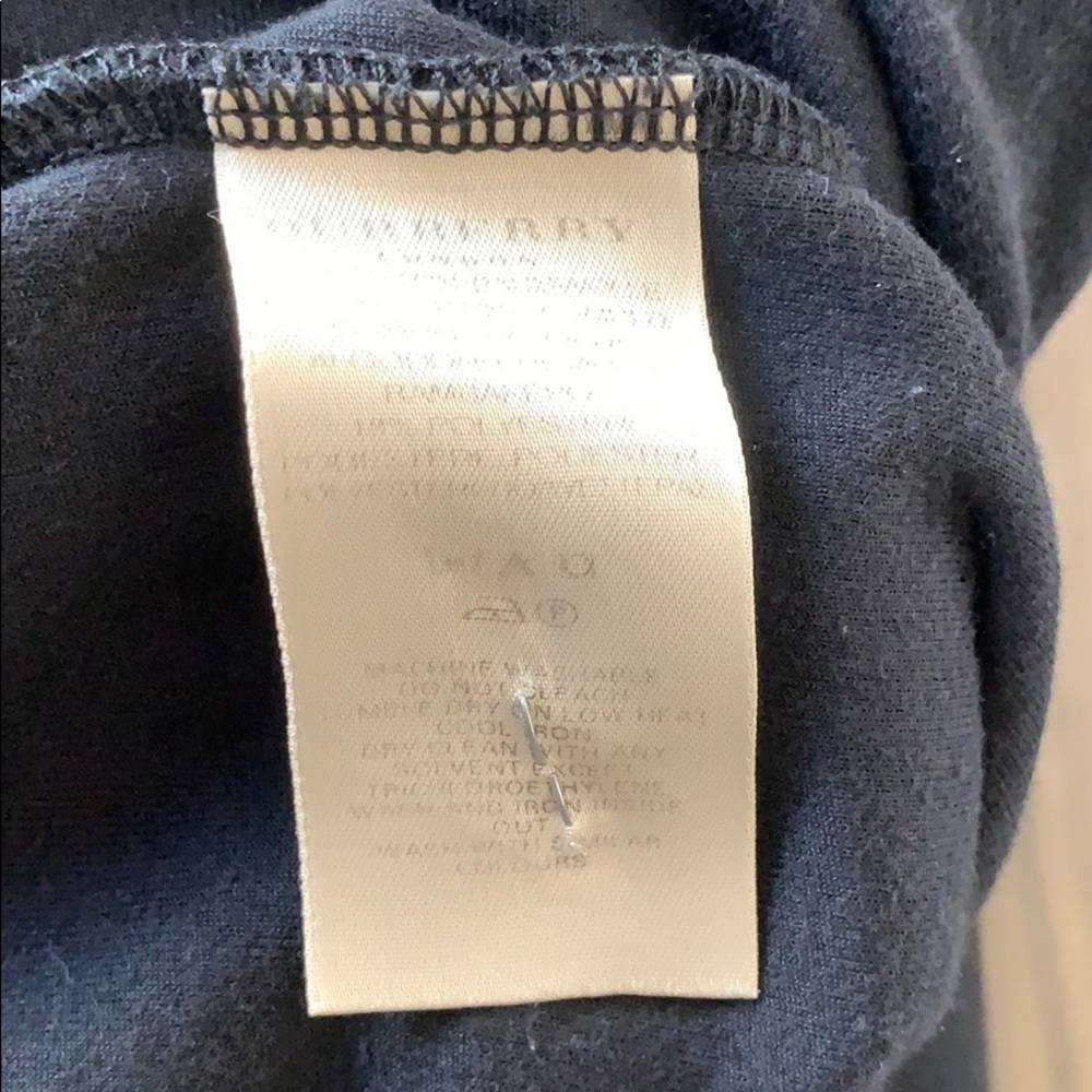 Burberry Black Terry Peplum Zip Hoodie | Luxury Zip‑Front Jacket | Size M - Picture 13 of 16